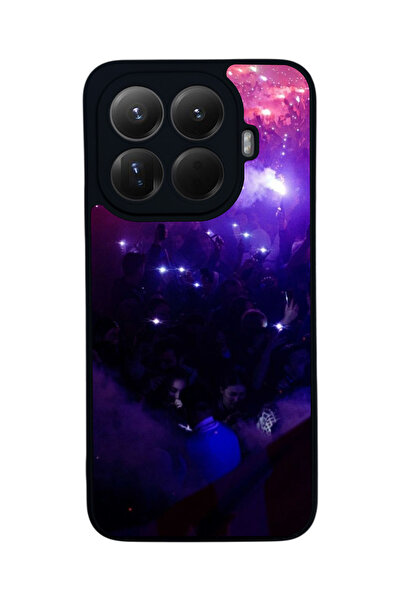 Aksel Kılıf غطاء حماية متوافق مع Mi 15 T Pro 5G، مطبوع، أسود غير لامع، سيليكو...