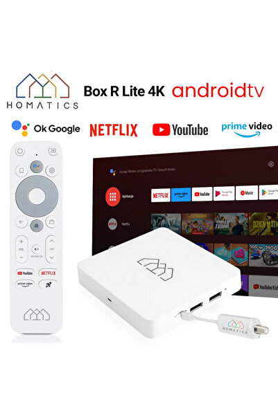 Homatics Box R Lite 4K TvBox Beyaz Tuner