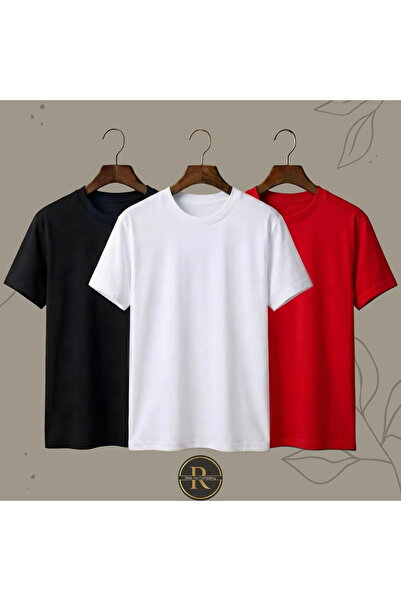 Risil-Nu Company Noul sezon, țesătură premium, unisex, pachet de 3 tricouri b...