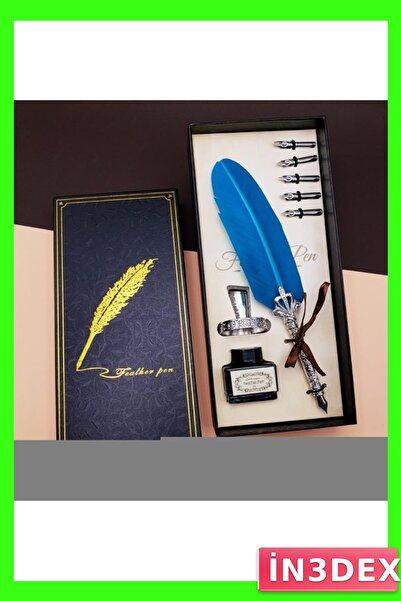 İN3DEX مجموعة أقلام ديفيت ذات رؤوس مزودة بريش مع 5 رؤوس كتابة مختلفة