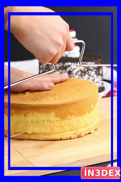 İN3DEX Cake and Pastry Slicer 30cm Metal Structure