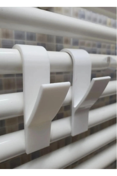 çt çeçem ticaret Towel Rack with Hanger - Black/White/Multicolor