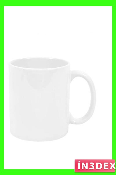 İN3DEX كوب سيراميك أبيض سعة 300 مل للطباعة بالتسامي
