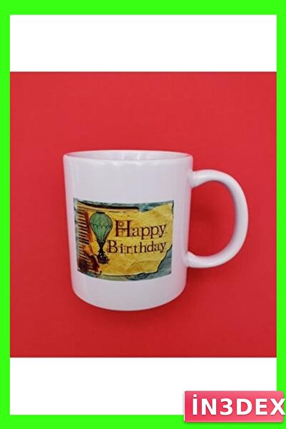 İN3DEX Birthday Themed Ceramic Mug 300ml Capacity