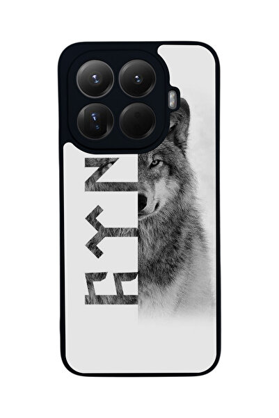 Aksel Kılıf Mi 15 t Pro 5g Compatible Printed, Matte Black, Soft Silicone, Pr...