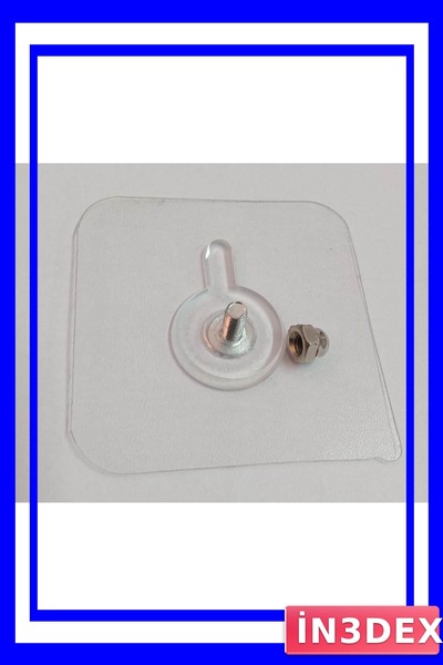 İN3DEX Self-Adhesive Wall Hook with 10kg Carrying Capacity