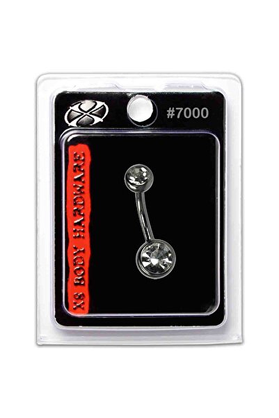 X8 BODY HARDWARE سوار من الفولاذ المقاوم للصدأ مقاس 10 مم، مرصع بكريستال مزدو...