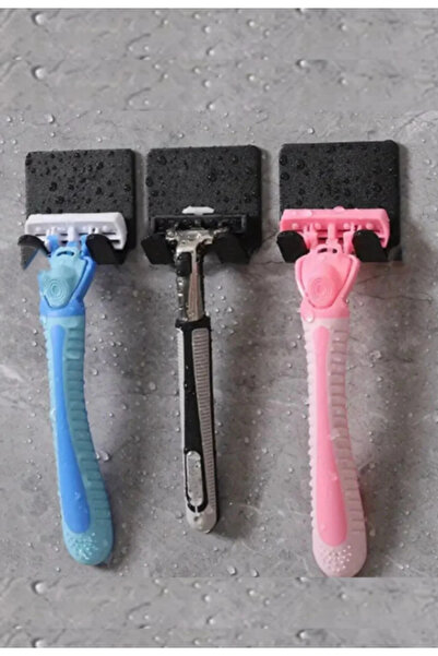 çt çeçem ticaret 4 Pieces of Permatic Holder - Bathroom Organizer - Razor Hol...