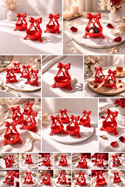 ÇETİN ASM Dekoratif Fiyonklu Sunumluk Kase – Modern Tasarım