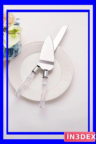 İN3DEX Pastry Serving Knife and Spatula Set 2 Pieces