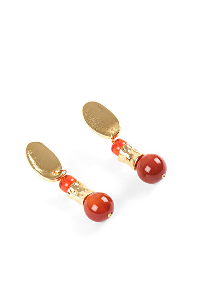 Faik Sönmez Taş Ve Boncuklu Küpe S26KUP010