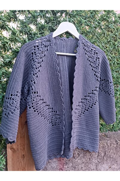 Feniks Yaprak desen altıgen hırka