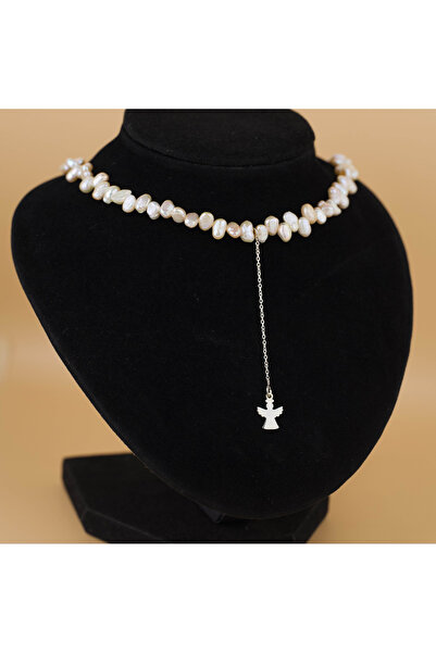 BLACK SWAN Bijoux Colier perle de cultura neuniforme si pandantiv Ingeras ext...