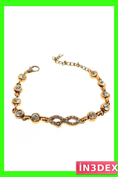 İN3DEX Adjustable Copper Color Infinity Pattern Bracelet