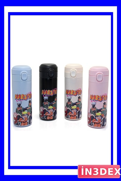 İN3DEX Stainless Steel Anime Character Thermos 20X6 cm