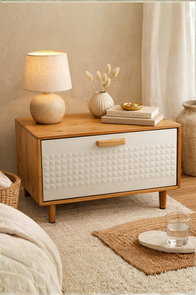 Meturas Bambu Ayaklı Ekmek Kutusu Metal Kapaklı, Çıkarılabilir Ayaklı, 35,7x2...