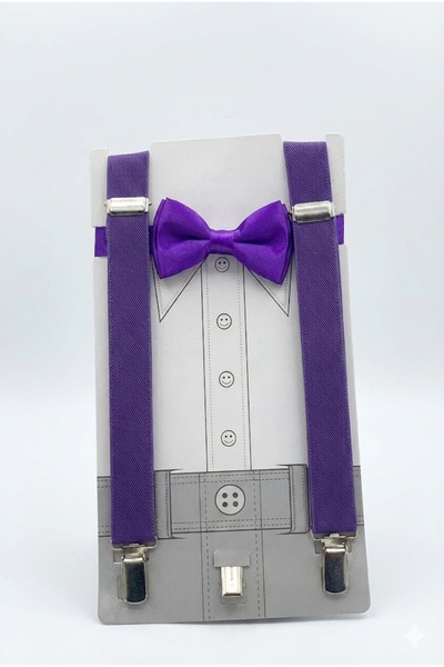 NOBLE STORE 23 Nisan 29 Ekim Gösteri Kıyafeti Erkek Çocuk Askı & Papyon Set