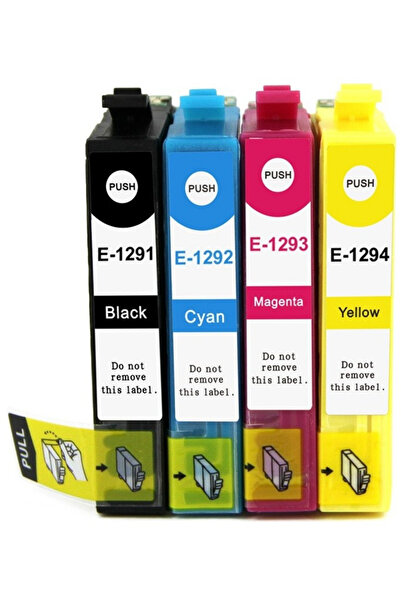 TecHarbor (T1291-1292-1293-1294) Epson Stylus SX235W Yazıcı Uyumlu Muadil Kar...