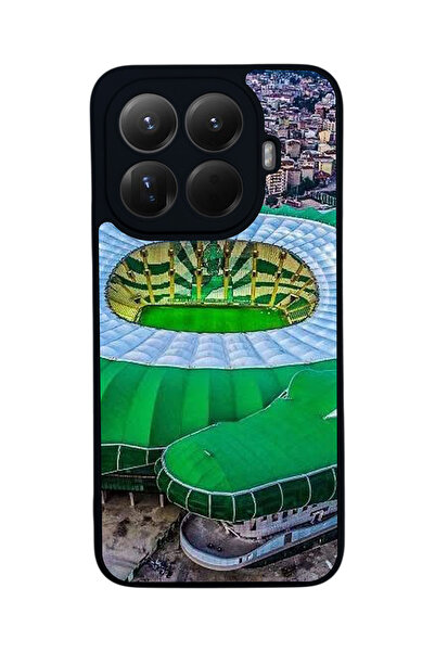 Aksel Kılıf غطاء حماية متوافق مع Mi 15 T Pro 5G، مطبوع، أسود غير لامع، سيليكو...