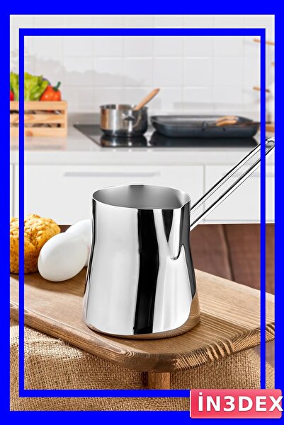 İN3DEX 750ml Capacity Stainless Steel Coffee Pot 9 Cups