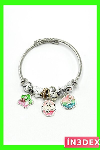 İN3DEX Stainless Steel Nature Themed Pendant