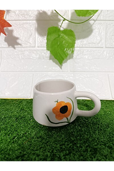Home Coffee Cup "Yellow Poppy"