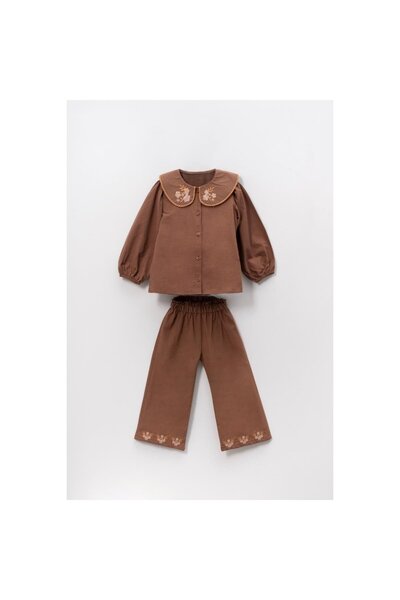 Minim Flower Embroidered 2-Piece Set - Holiday - Special Day - Birthday - Casual