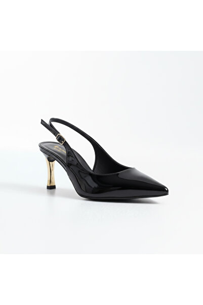 Pazzyonez Zarel Women's Black Patent Leather Pointed Toe Graduation Evening D...