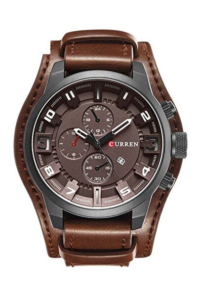Curren Men's Water Resistant Analog Watch 8225 - 48 mm - Brown
