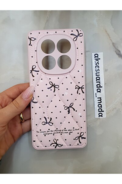 ZB Aksesuarda Moda Redmi Note 14 Pro Plus Compatible Quilted Floral Pattern P...