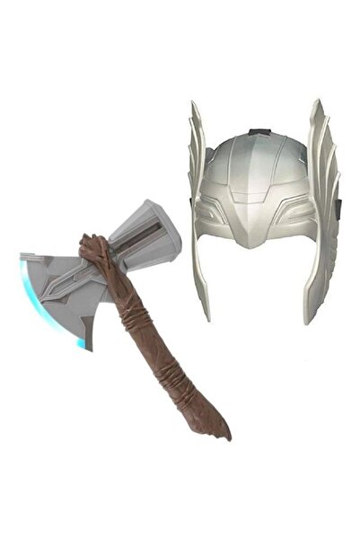 Premium طقم زي ثور للأطفال - خوذة وفأس قتال