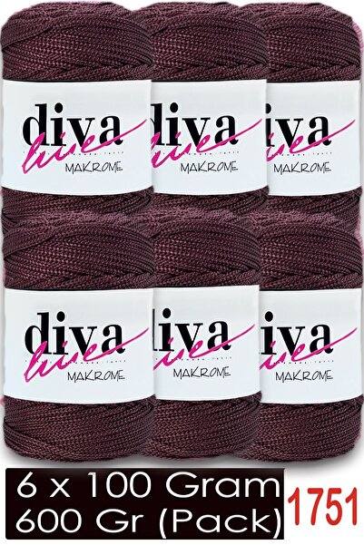 Diva İplik 1,5 mm - 600 gr - Poliester Makrame Torba Supla žica (Paket od 6) ...
