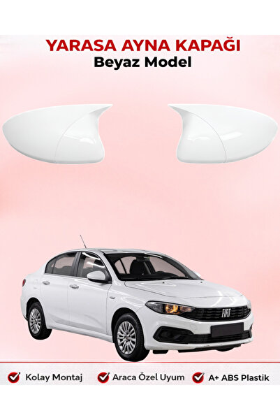 MODxAUTO FİAT EGEA SD/HB/CROSS ARACA ÖZEL BEYAZ BOYALI YARASA AYNA KAPAĞI A+