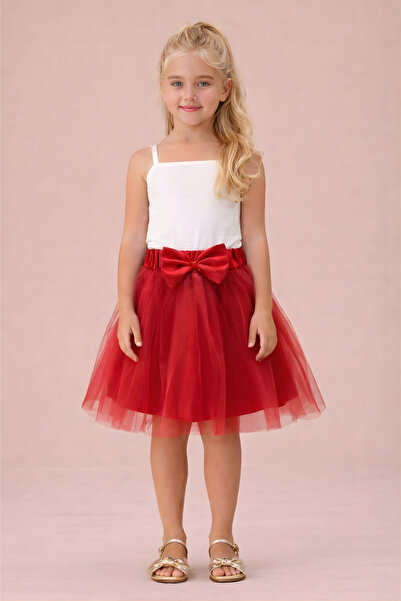 FESSHERA KİDS Girl's Skirt Bow Pattern April 23Rd and October 29Th Birthday S...