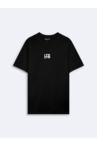 Ltb Logo Baskılı Siyah T-shırt