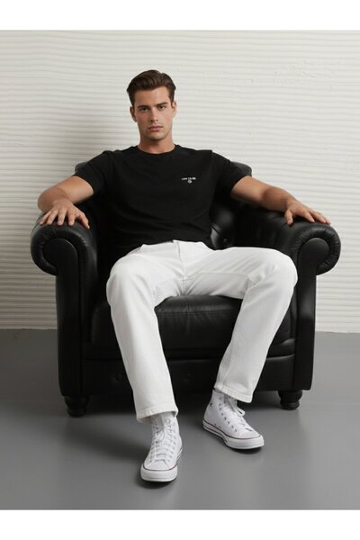 Ltb Minimal Printed Black T-Shirt