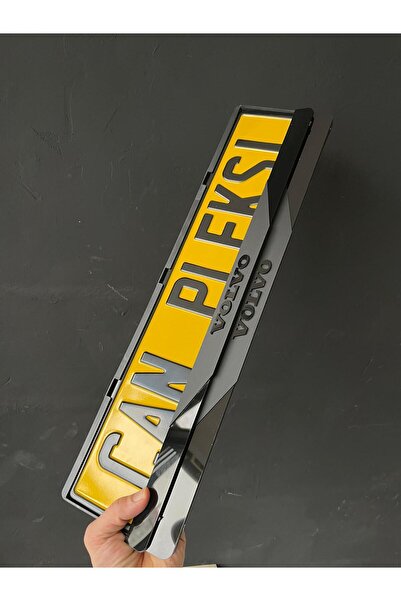 hediyedesen VOLVO YAZILI 3D KABARTMALI MAT SİYAH VE PİANO BLACK LÜKS PLEKSİ T...