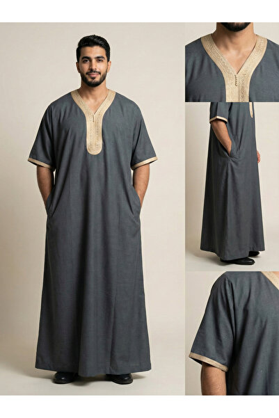 BHNS قميص رجالي ، ثوب نوم فاخر، راحة هدايا رجالية فاخرة ثوب بيت للراحة قميص ج...