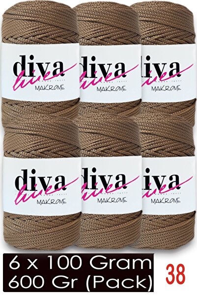 Diva İplik 1,5 mm - 600 gr - Poliester Makrame Torba Supla konopac (paket od ...