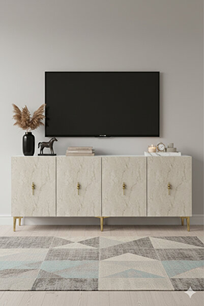 YUMEDİ DESİGN KA1812BTG - AYSHE KONSOL ,TV SEHPASI , ÇOK AMAÇLI DOLAP, KAHVE ...