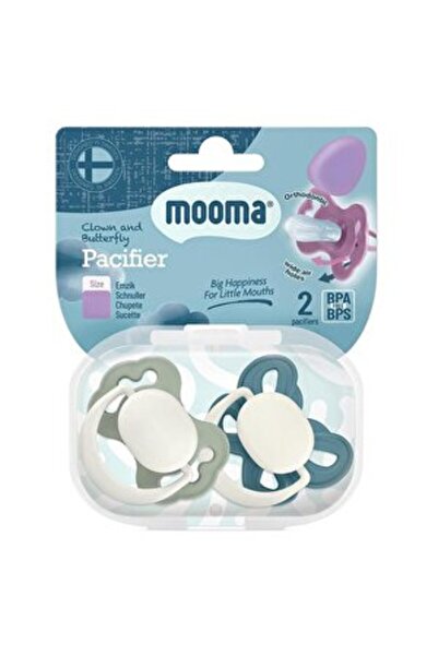 MOOMA لهاية الطفل بتصميم المهرج والفراشة رقم: 1 باللون الأزرق الباستيل والأخض...