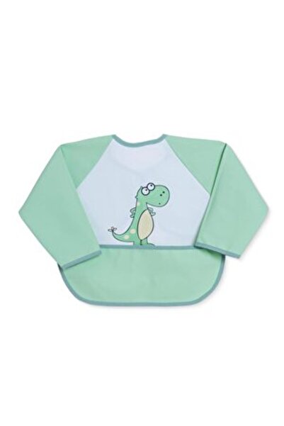 Messy مريلة أطفال طويلة الأكمام من البوليستر بتصميم تمساح لطيف - للرجال