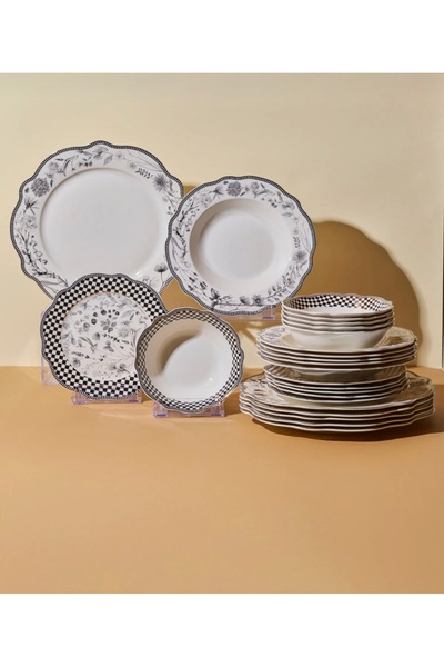 Home Blackyard 24 Parça Bone Yemek Takımı 6 Kişilik
