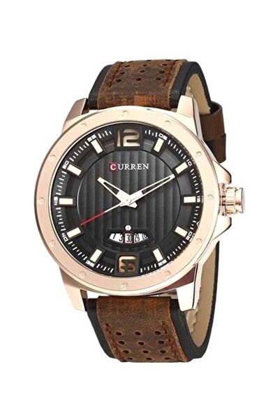 Curren Men's Leather Analog Watch