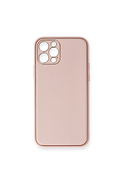 eco port جراب آيفون 12 برو غطاء سيليكون جلد كوكو - وردي