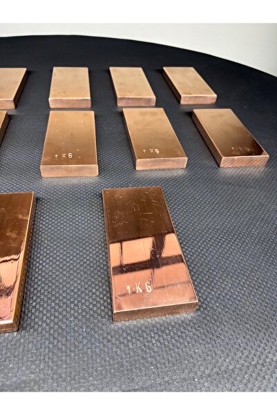 Home 1 KG %99.9 Sertifikalı Bakır Levha | Analiz Raporlu Bakır | 1000 Gram