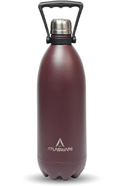 Atlasware زجاجة مياه فاخرة من الفولاذ المقاوم للصدأ، سعة 1500 مل، معزولة بجدا...
