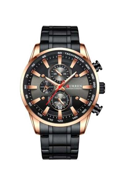 Curren men Stainless Steel Chronograph Watch J4223B-RG-KM