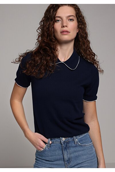 Colin's Slim Fit Women's Navy Blue Sweater