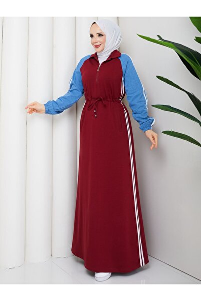 moda4b Γυναικείο αθλητικό κοστούμι από βαμβάκι με δύο κλωστές και τζιν μανίκι...